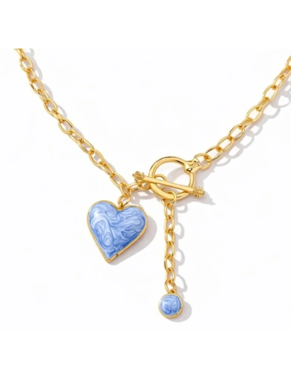 New! Gold Heart Chain Necklace NWOT (3003)